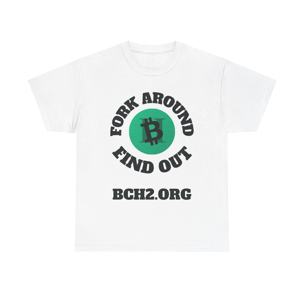 Bitcoin QR Code T-Shirt — Crypto Logo Tee with Scannable Back QR