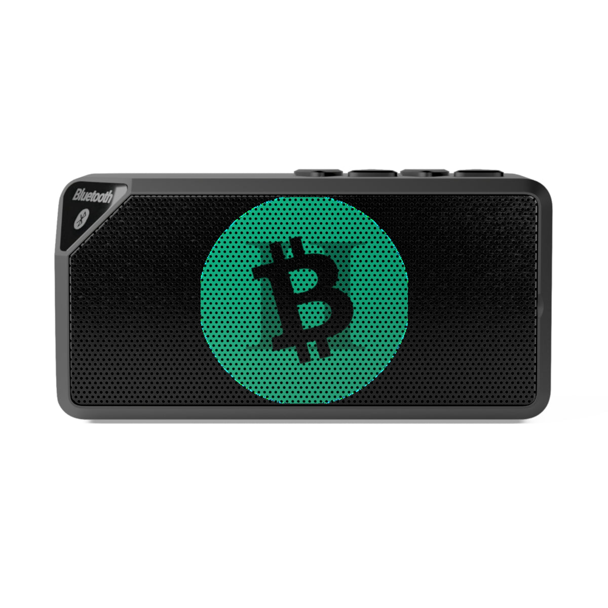 Bitcoin Logo Bluetooth Speaker — Portable Wireless Speaker with Crypto Design