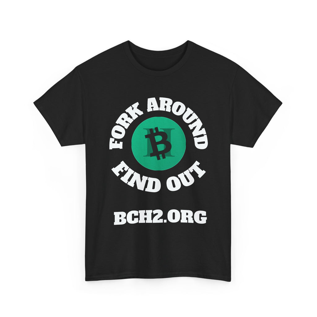 Bitcoin QR Code T-Shirt — Crypto Logo Tee with Scannable Back QR