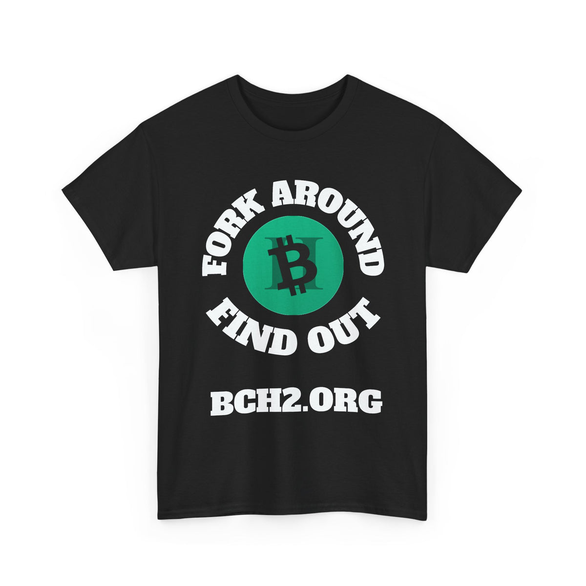 Bitcoin QR Code T-Shirt — Crypto Logo Tee with Scannable Back QR