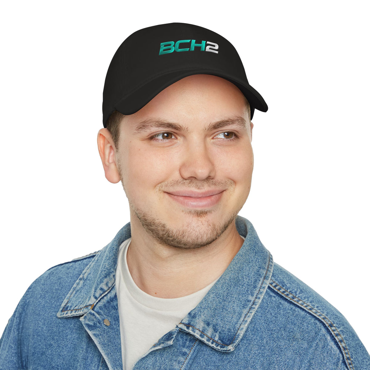 BCH2 Embroidered Low Profile Baseball Cap — Sleek Tech Logo Hat