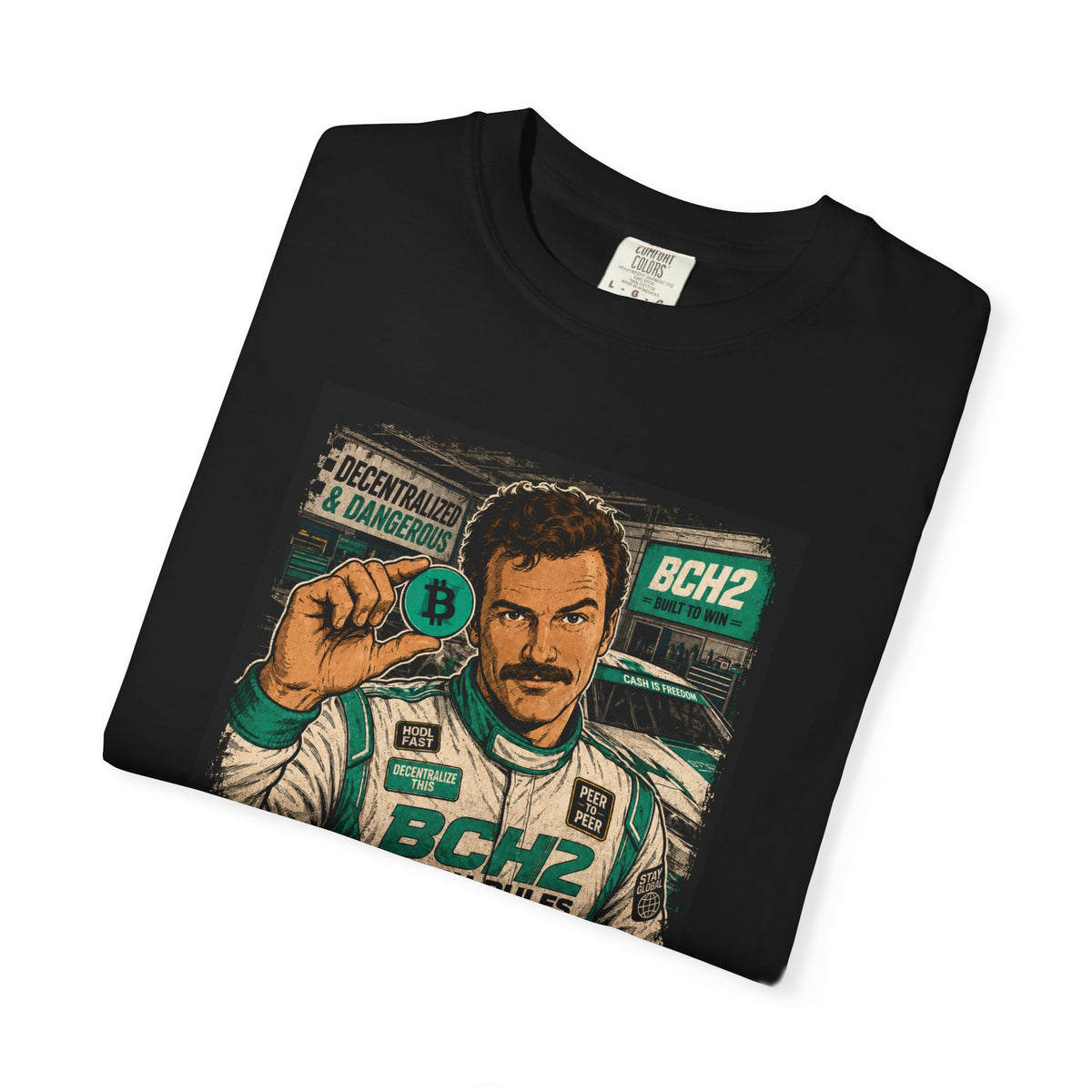 BCH2 Retro Racer T-Shirt — 'If You Don't Buy BCH2, Then F*** You' Graphic Tee